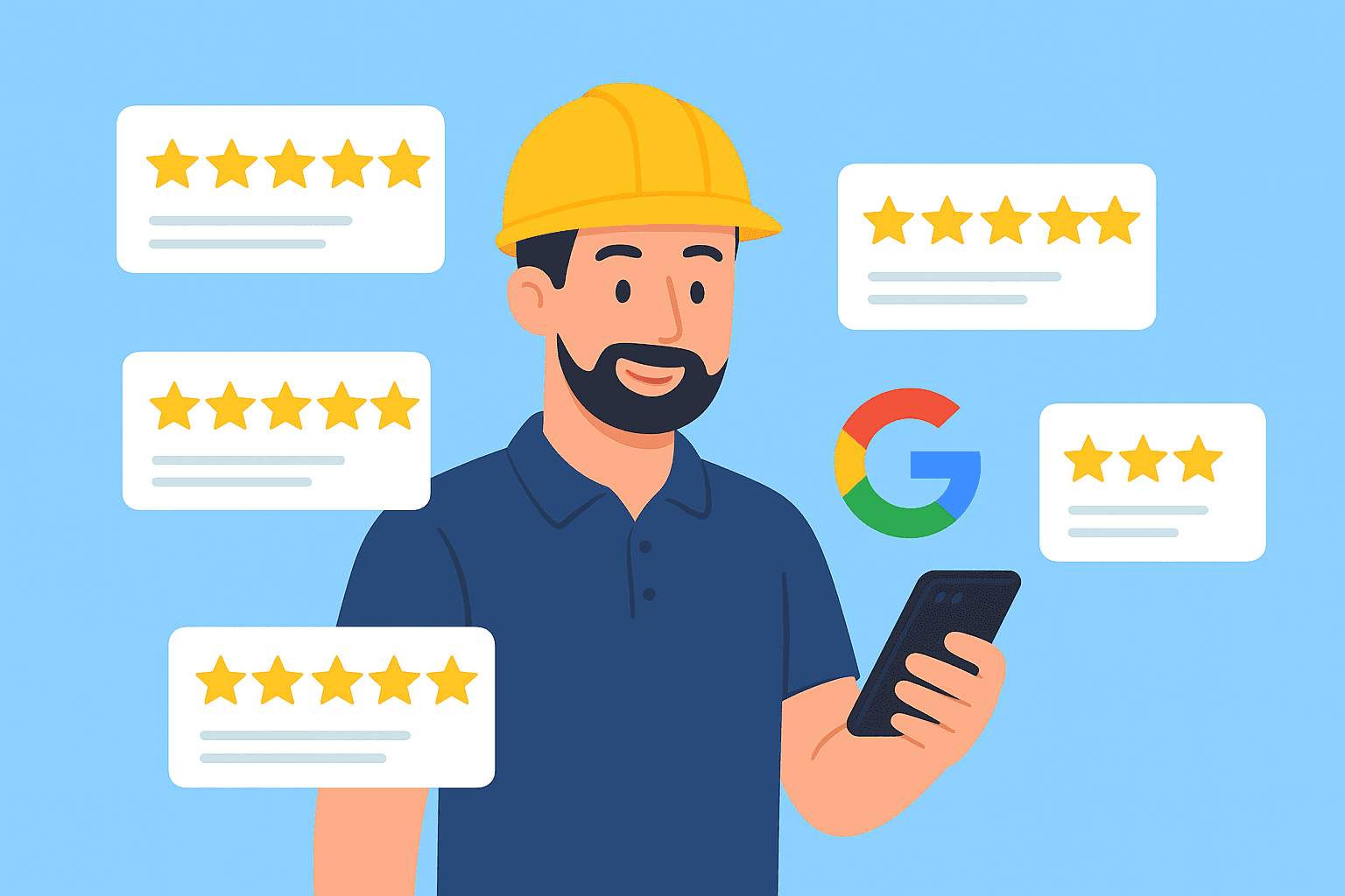 The Power of Online Reviews: How Tradies Can Build Trust Before the First Call cover imagery